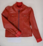 تصویر کت چرم دخترانه مدل اسپرت MN05