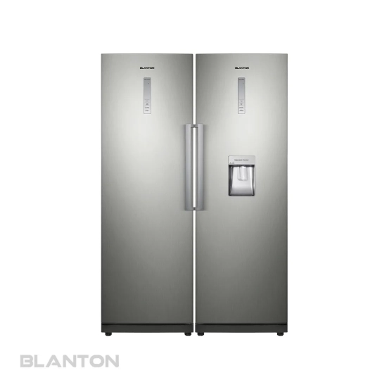 تصویر یخچال فریزر دوقلو بلانتون رنگ اینوکس مدل BAM-RE-FR2021