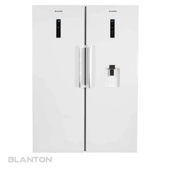 تصویر یخچال فریزر دوقلو بلانتون رنگ سفید مدل BAH-RE,FR2022