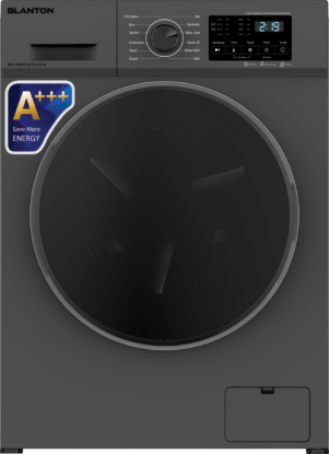 تصویر ماشین لباسشویی 8 کیلویی 8405IN طوسی تیره بلانتون