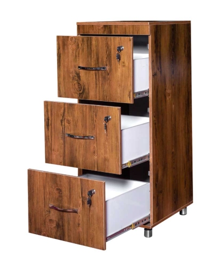 فایل چوبی سه کشو