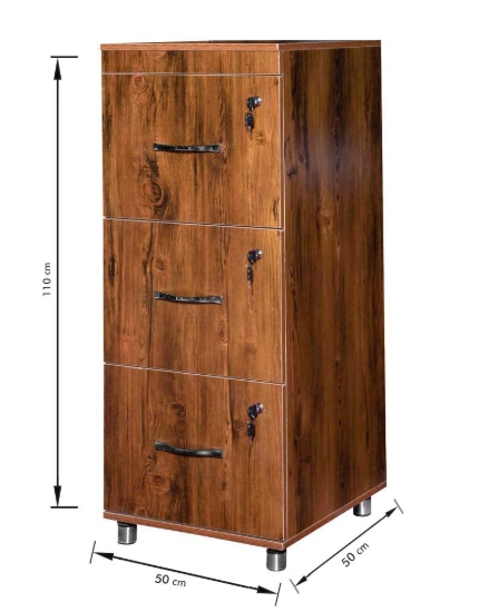 فایل چوبی سه کشو