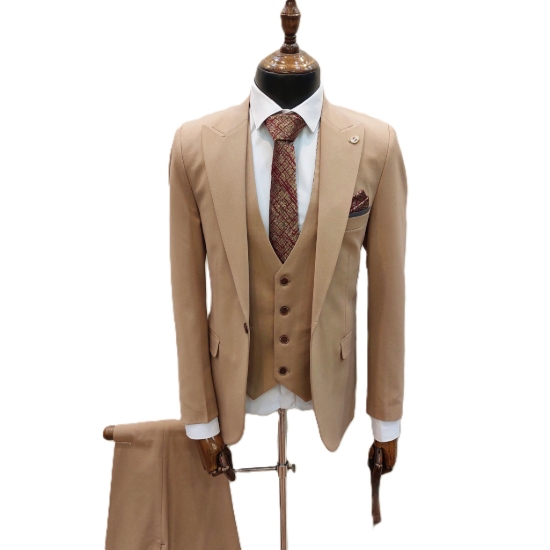 تصویر کت شلوار مردانه مدل جلیقه دورو بزیاق