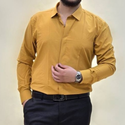 تصویر پیراهن مردانه دوشین رنگی