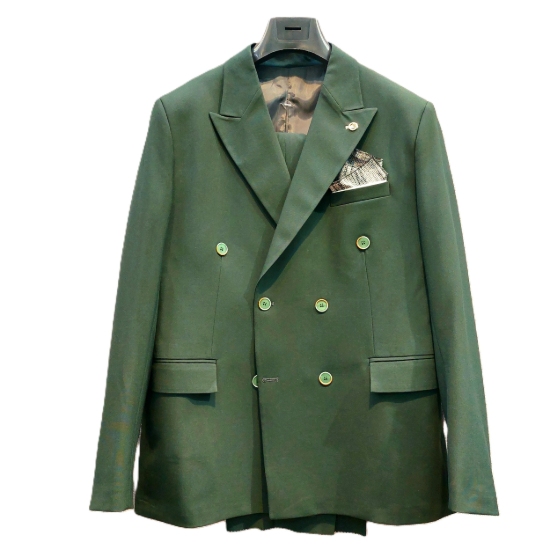 تصویر کت شلوار مردانه مدل دبل برست شش دکمه بزیاق