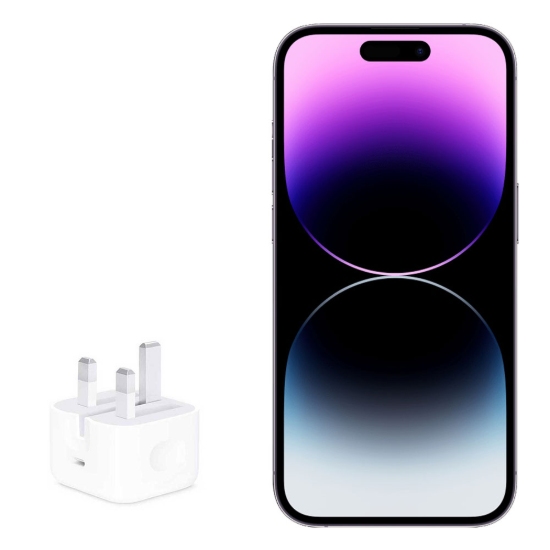 تصویر شارژر ایفون ۱۴ پرو مکس